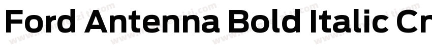 Ford Antenna Bold Italic Cnd字体转换